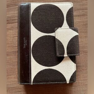 Kate Spade 2001 Vintage Leather/Fabric 6-Ring Planner Organizer, NWT, Rare
